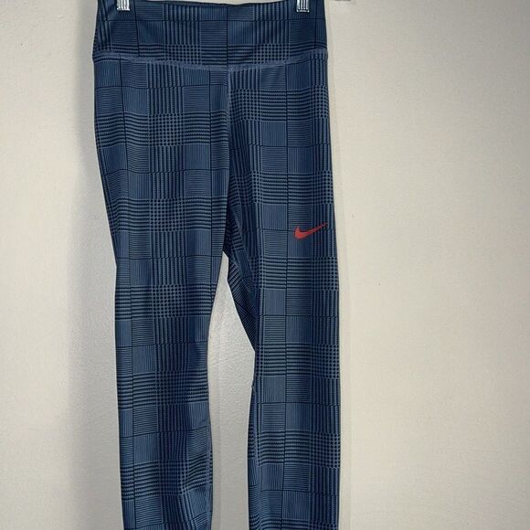 Women's Nike One Luxe Mid-Rise 7/8 Printed Campus Tight FJ1826 Small - Picture 4 of 7